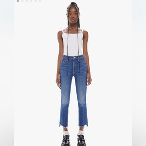 Mother Jeans - The Insider crop step fray